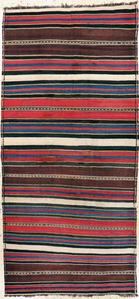 Kelim kurdo, Persia, principios del siglo XX, lana sobre lana, aprox. 304 x 143 cm, EHZ: 2