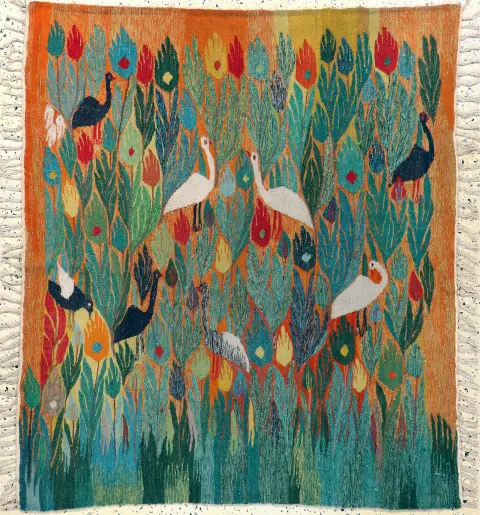 Kelim, Europa, mediados del siglo XX, lana sobre algodón, aprox. 146 x 127 cm, EHZ: 2