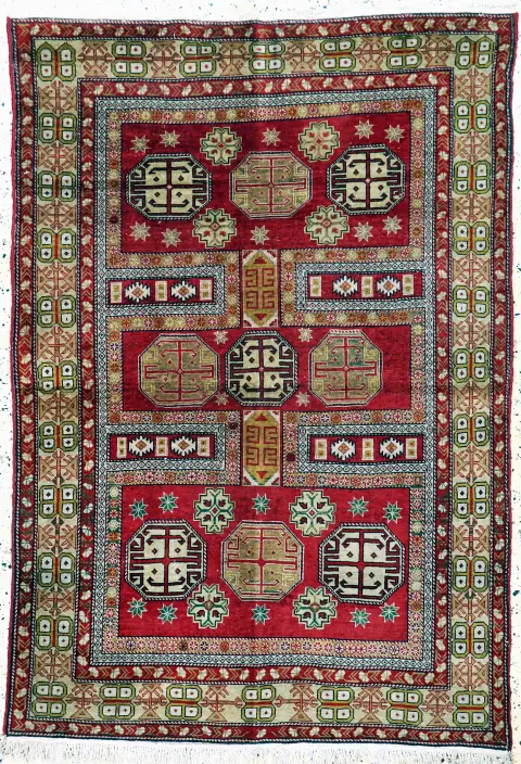 Ereván, Armenia, mediados del siglo XX, lana sobre algodón, aprox. 175 x 122 cm, EHZ: 3