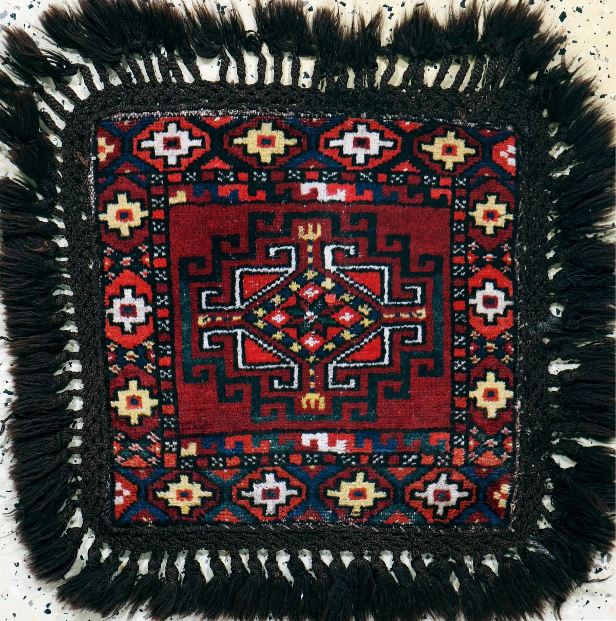 Karakalpak, Uzbekistán, principios del siglo XX, lana sobre lana, aprox. 50 x 50 cm, EHZ: 2
