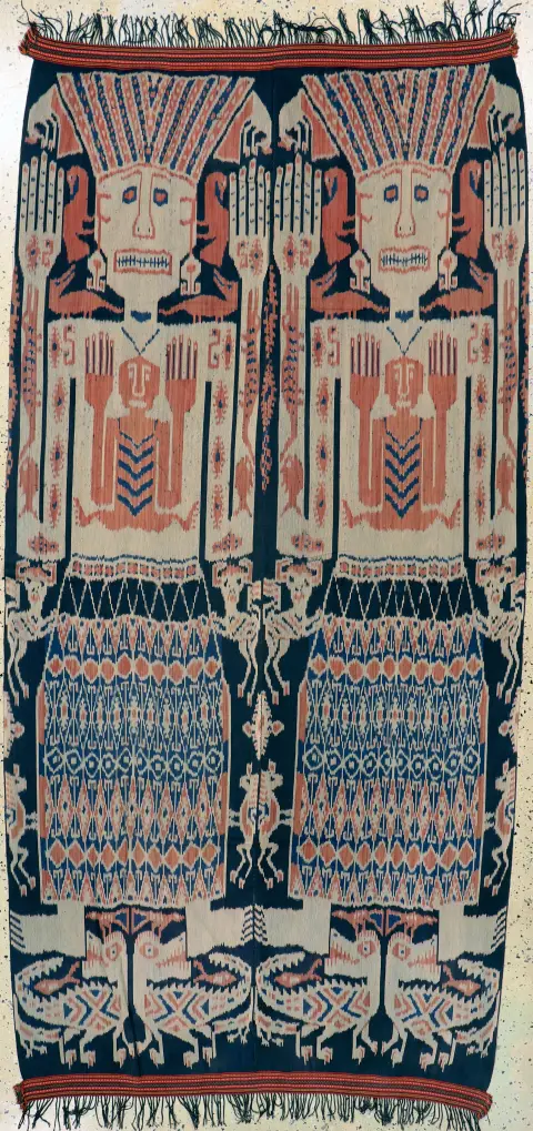 Sumba "Ikat", Індонезія, початок 20 ст., бавовна, прибл. 250 x 125 см, стан: 2