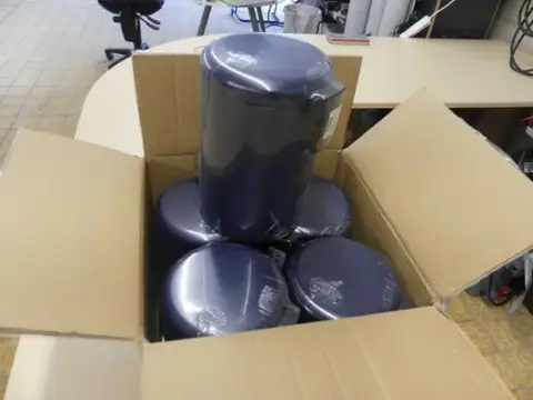 5 pz. pattumiere a pedale Wenko