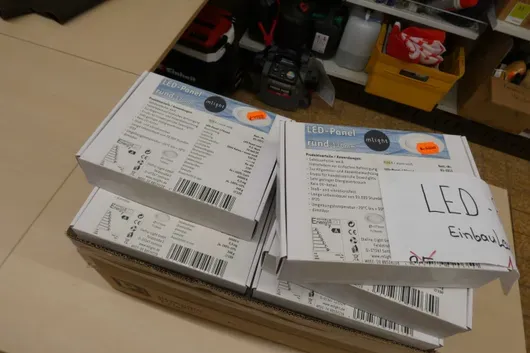 Lote de paneles LED redondos empotrables