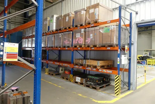 Schulte - scaffalatura per pallet, 4 campi, senza contenuto