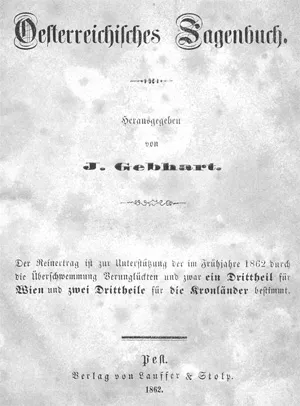 Gebhart, J. – Oesterreichisches Sagenbuch
