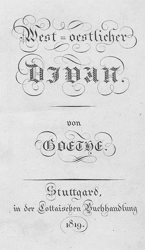 Goethe, Johann Wolfgang von – West-oestlicher Divan