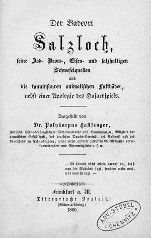 Hoffmann, Heinrich – Der Badeort Salzloch