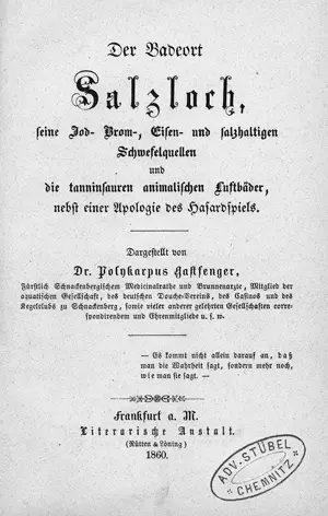 Hoffmann, Heinrich – Der Badeort Salzloch