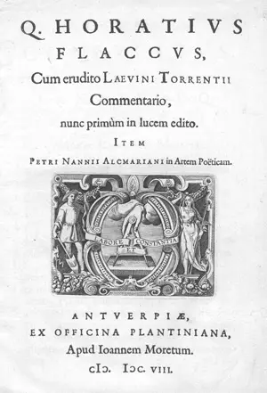 Horatius Flaccus, Quintus – Opera cum erudito Laevini Torrentii commentario