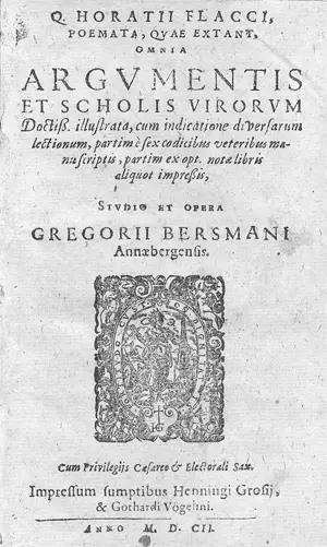 Horatius Flaccus, Quintus – Poemata, quae extant, omnia