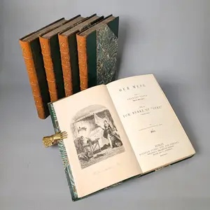 Lever, Charles – Sbírka 3 děl v bibliofilských ručních vazbách