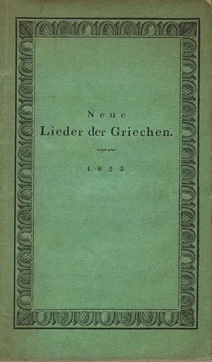Müller, Wilhelm – Lieder der Griechen 1821