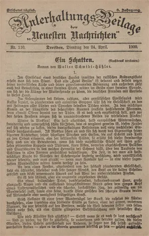 Schmidt-Häßler, Walter – Ein Schatten