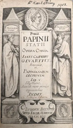 Statius, Publius Papinius – Opera omnia