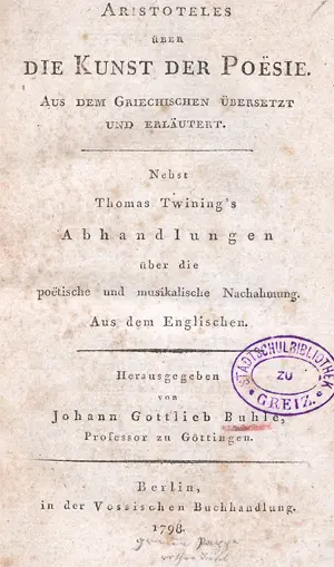 Aristotelés – O umění poezie.