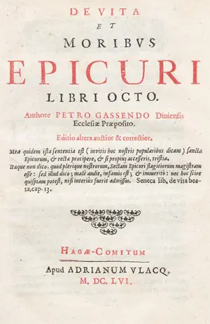 Gassendi, Pierre – De vita et moribus Epicuri