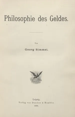Simmel, Georg – Filozofie peněz