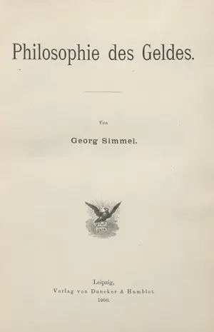 Simmel, Georg – Filozofie peněz