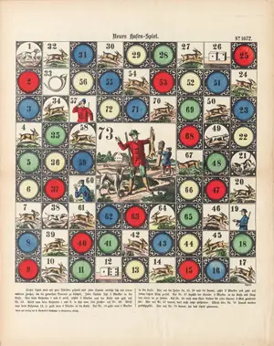 Gesellschaftsspiele – 5 chromolitografií