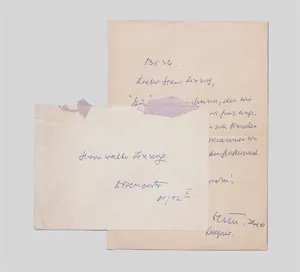 Benn, Gottfried – List do Waltera Lenniga. 1956