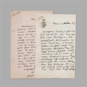 Dingelstedt, Franz von – 8 listów do wydawców Gebr. Paetel. 1877-1880