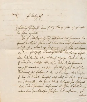 Froriep, Ludwig Friedrich von – List z Weimaru do prawnika w sprawie jego honorarium. 1823.