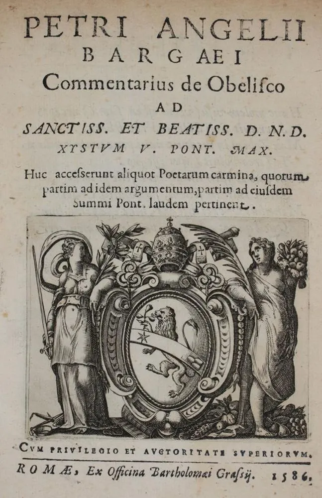 Angeli,P. – Commentarius de Obelisco ad sanctiss
