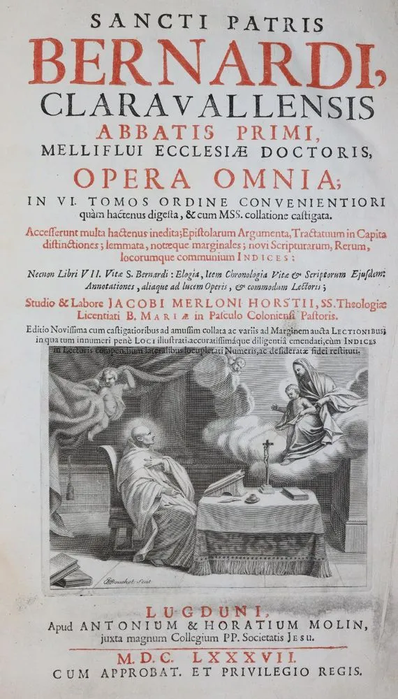 Bernardus van Clairvaux. – Opera omnia, in VI tomos