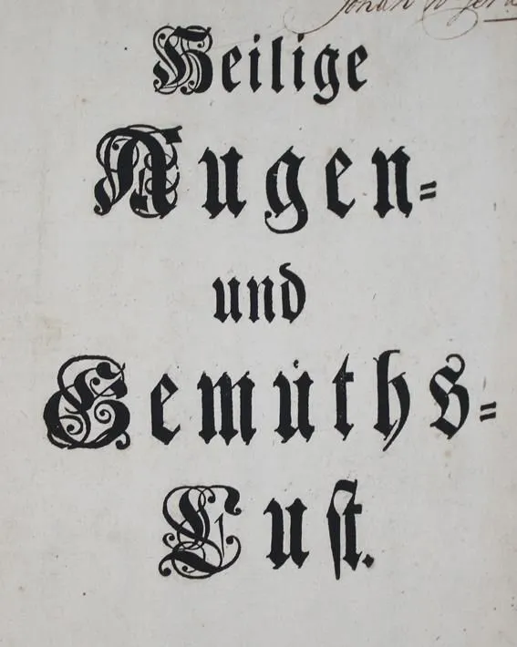 (Krauss,J.U. – Heilige Augen- und Gemüths-Lust