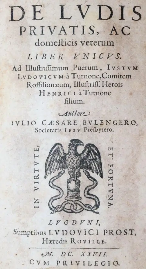 Boulenger,J.C. – De Ludis Privatis ac domesticis veterum