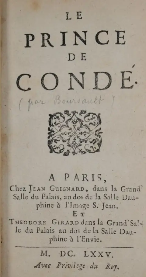 (Boursault,E.). – Le prince de Condé