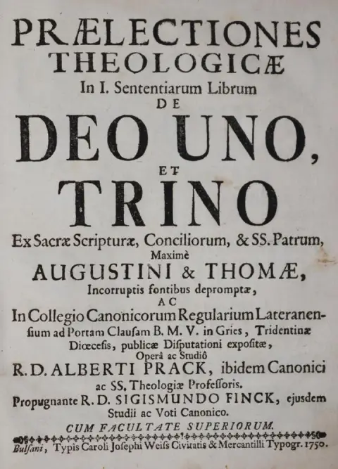 Prack,A. – Praelectiones theologicae, in I
