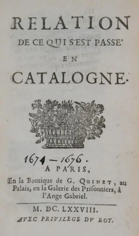 (Caissel, De). – Relation de ce qui s'est passe' en Catalogne