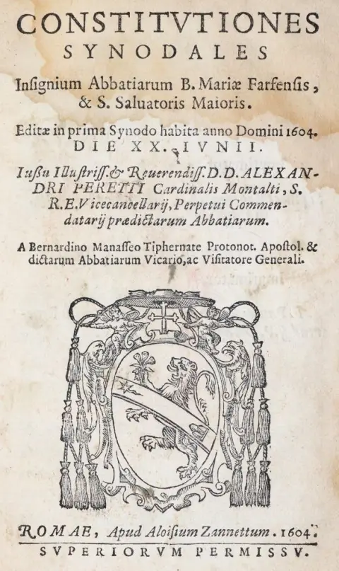 Constitutiones synodales – insignium abbatiarum B