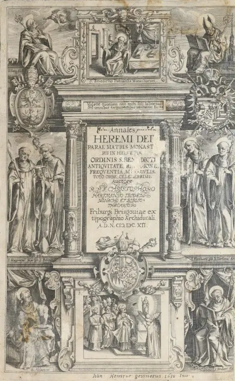 Hartmann,C. – Annales Heremi Deiparae Matris monasterii in Helvetia ordinis S