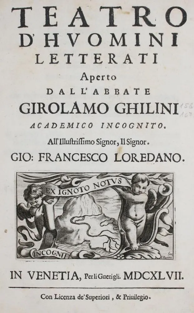Ghilini,G. – Teatro d'huomini letterati