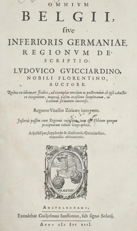 Guicciardini,L. – Omnium Belgii, sive Inferioris Germaniae, regionum descriptio