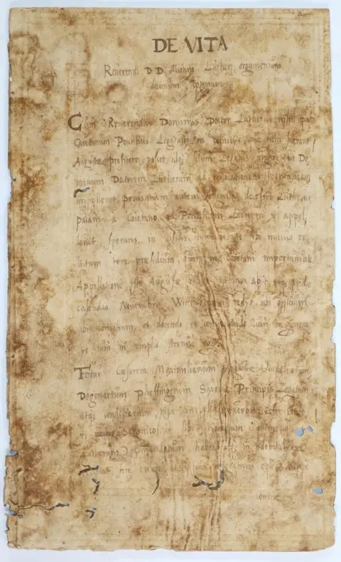 Argumentum de vita D. Martini Lutheri – decimum septimum