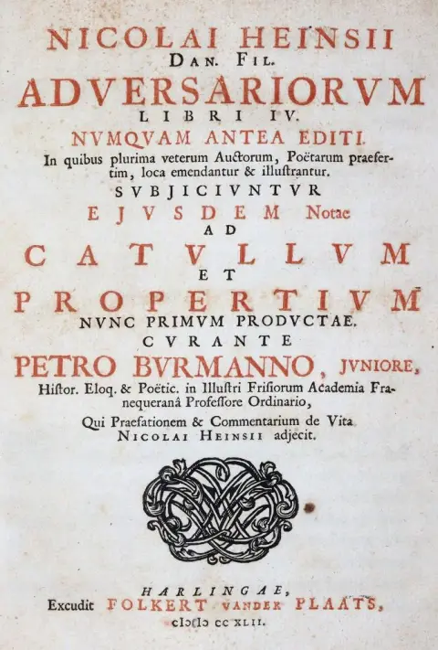 Heinsius,N. – Adversariorum libri IV.