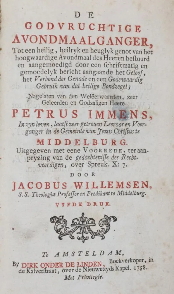 Immens,P. – De godvruchtige Avondmaalganger,..