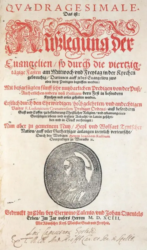 Luis de Granada (Ludovico Granatensis). – Quadragesimale