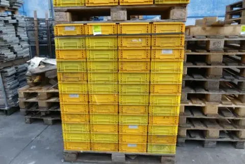 Skup plastičnih kutija/kutija za slaganje