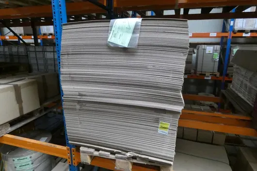 Lot de semifabricate din carton ondulat B, maro, 1120x920, schrenz pe ambele fețe