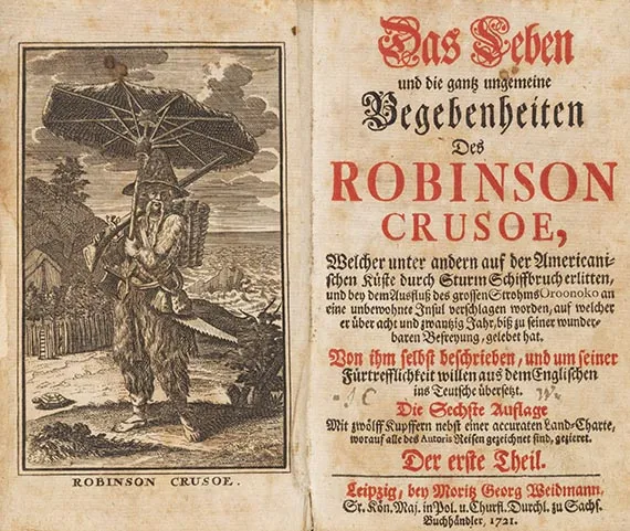 Daniel Defoe, Robinson Crusoe. 2 bind, 1721