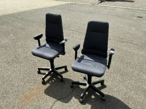 2 kontorstoler med hjul Martinstoll S82