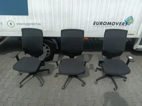 3 sedie girevoli da ufficio Dauphin
