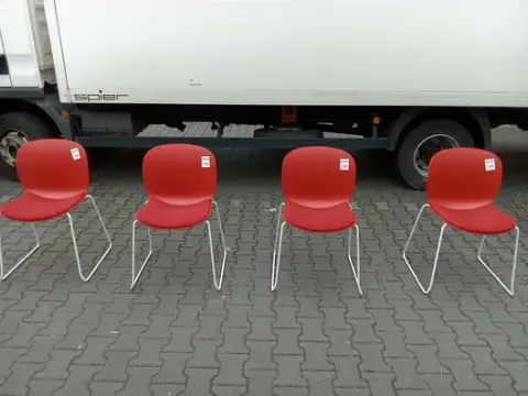 4 sedie per visitatori RBM 6060A Noor Sled Base