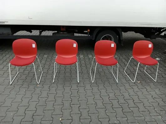 4 sedie per visitatori RBM 6060A Noor Sled Base