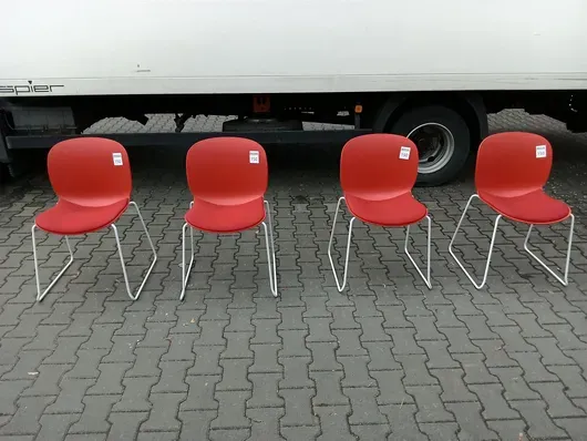4 sedie per visitatori RBM 6060A Noor Sled Base