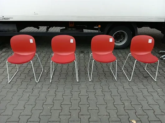 4 sedie per visitatori RBM 6060A Noor Sled Base
